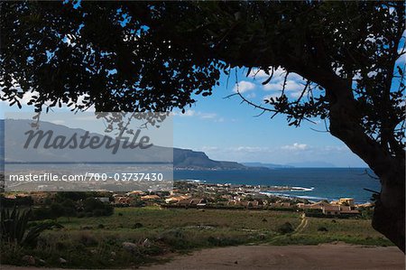 View of Cornino, Province of Trapani, Sicily, Italy