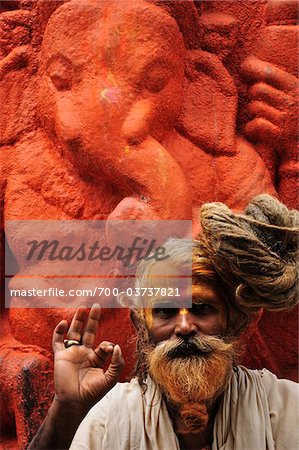 Sadhu, Pashupatinath Temple, Kathmandu, Bagmati, Madhyamanchal, Nepal