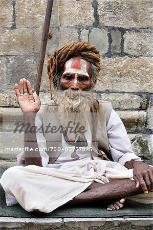 Sadhu, Pashupatinath Temple Katmandou, Bagmati, Madhyamanchal, Népal