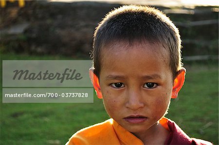Young Buddhist Monk, Sanga Choeling Monastery, Pelling, West Sikkim, Sikkim, India