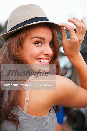 Teenage Girl Wearing Hat