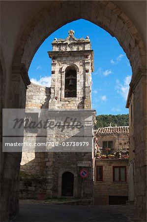 Church Tower, Petralia Sottana, Provine of Palermo, Sicily, Italy