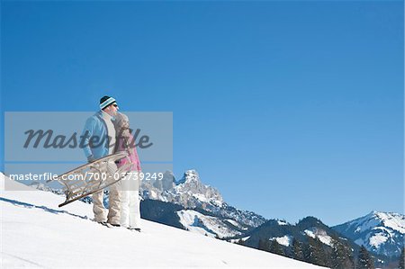 Couple with Sled