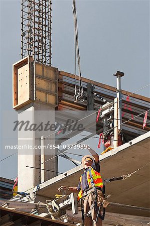 Municipality of Anchorage Linny Pacillo Parking Garage construction, downtown Anchorage, Alaska