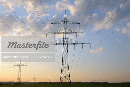 Electricity Pylon, Wertheim, Baden-Wurttemberg, Germany