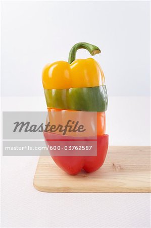 Stacked Pepper Slices Stacked Pepper Slices