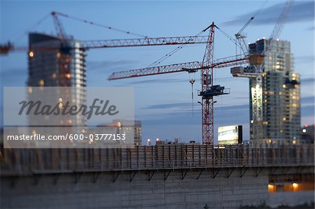 Skyscrapers, Condos, and Construction Cranes, Toronto, Ontario, Canada