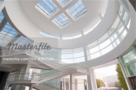 Interior of Museum at Getty Center, Los Angeles, California, USA Interior of Museum at Getty Center, Los Angeles, California, USA