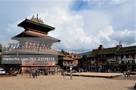 Temple de Bhairav dans Durbar Square, Bhaktapur, Bagmati, vallée de Kathmandu, Népal