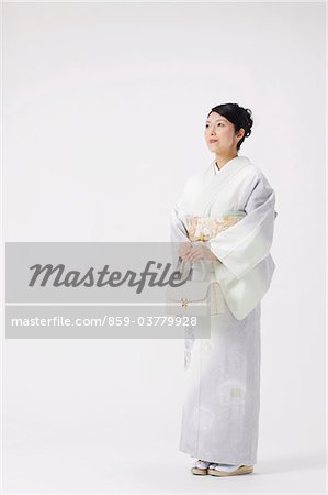 Woman Wearing Kimono