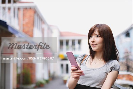 Teenage Girl Using Cellular Phone