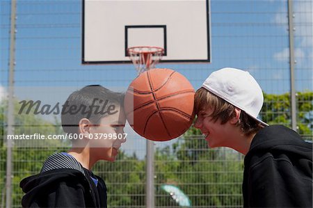 Children Playing Basketball