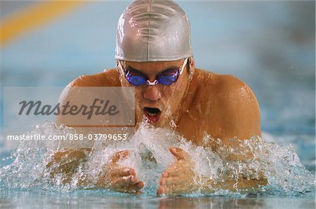 Brasse de nageur natation