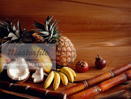 Selection of exotic fruit