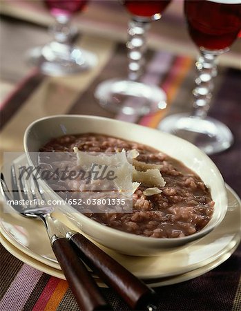 Risotto au vin rouge