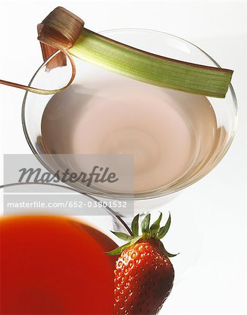 Strawberry syrup and rhubarb syrup Strawberry syrup and rhubarb syrup