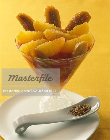 Salade d'agrumes fruits et banane Salade d'agrumes fruits et banane