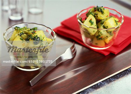 Salade de pommes de terre et le persil