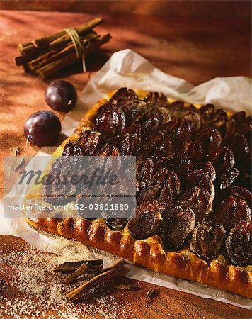 Quetsch plum tart