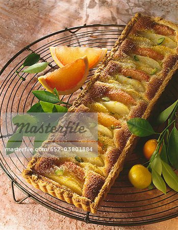 Tarte aux agrumes et poire Tarte aux agrumes et poire