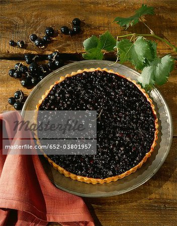 Blackcurrant tart