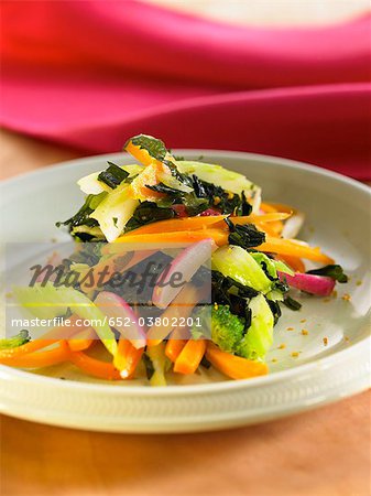 Warm vegetable salad