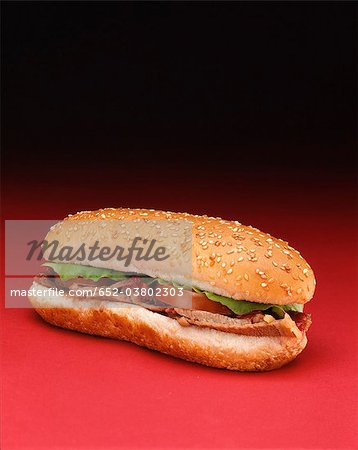 Marinierte Schweinefleisch-sandwich