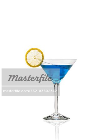 Blue lagoon cocktail