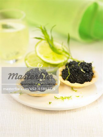 Tartelettes de caviar