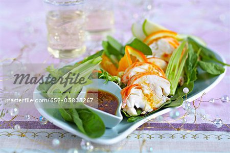 Salade de langouste sauce soja Salade de langouste sauce soja