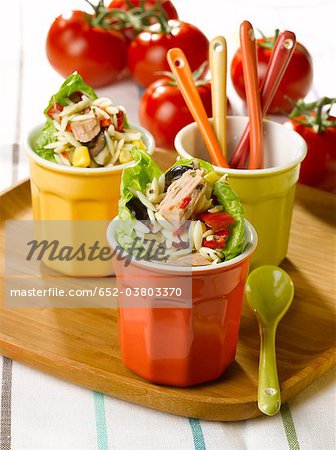 Rissoni and tuna salad