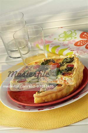Ricotta and vegetable tart