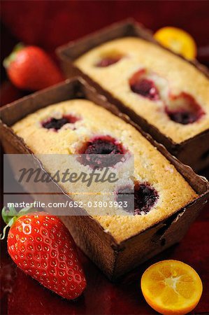 Financiers aux framboises