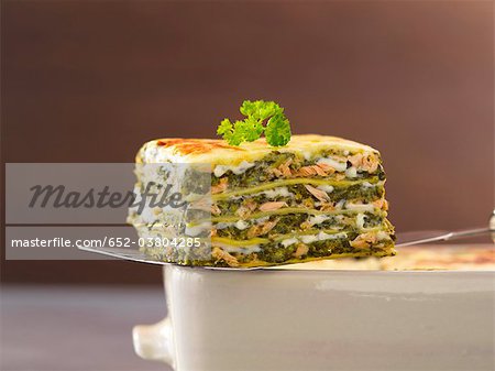Lasagnes de saumons et oseille Lasagnes de saumons et oseille