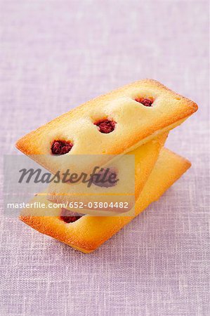 Financiers aux framboises