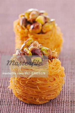 Pistachio bird nests