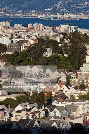 View of Castro-Noe Valley, San Francisco, California, USA