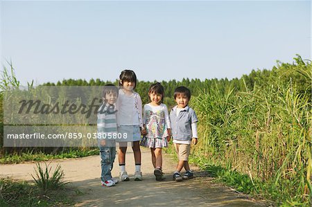 Children on Rural Path