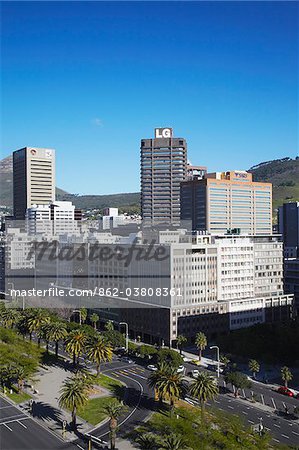 Gratte-ciel sur Adderley Street, City Bowl, Cape Town, Western Cape, Afrique du Sud