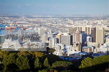 View of City Bowl, Cape Town, Western Cape, South Africa