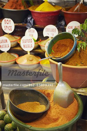 Indian spices at Victoria Street Market, Durban, KwaZulu-Natal, South Africa