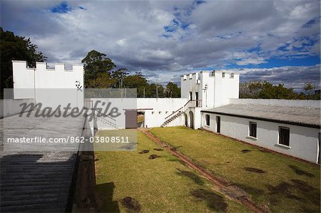 Fort Nongqayi, Eshowe, Zululand, KwaZulu-Natal, Afrique du Sud Fort Nongqayi, Eshowe, Zululand, KwaZulu-Natal, Afrique du Sud