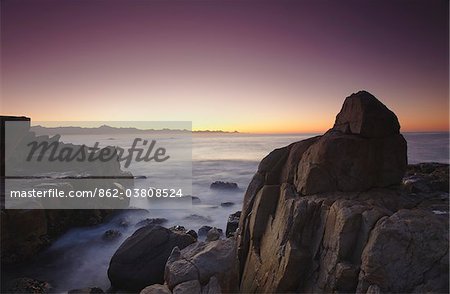 Lever du soleil à Plettenberg Bay, Western Cape, Afrique du Sud