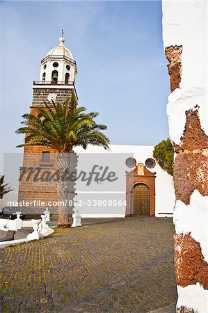 Église de Tahiche dans l'île de Lanzarote.