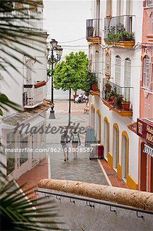 Downtown of Marbella, the main city in the Costa del Sol, Andalusia, Spain