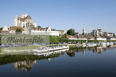 France, Burgundy, Auxerre, cathedral of St Etienne
