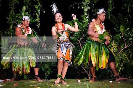 Traditionelle Tänzer an Liku'alofa Resort, Liku'alofa, Tongatapu, Königreich Tonga