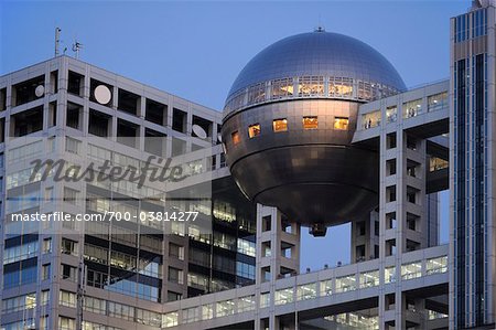 Fuji Television Building, Odaiba, Tokyo, région de Kanto, Honshu, Japon