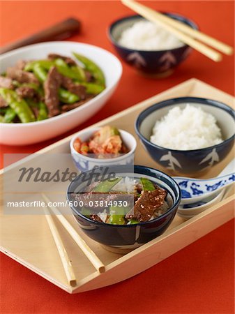 Boeuf coréen avec riz