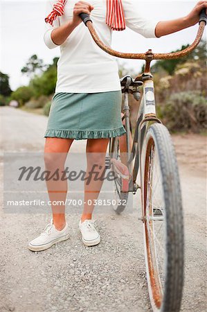 Woman with Bicycle
